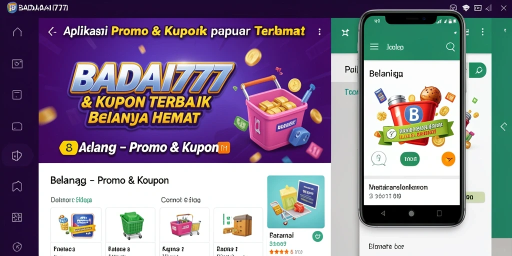 Antarmuka BADAI777 yang menarik dan mudah digunakan untuk menemukan kupon.