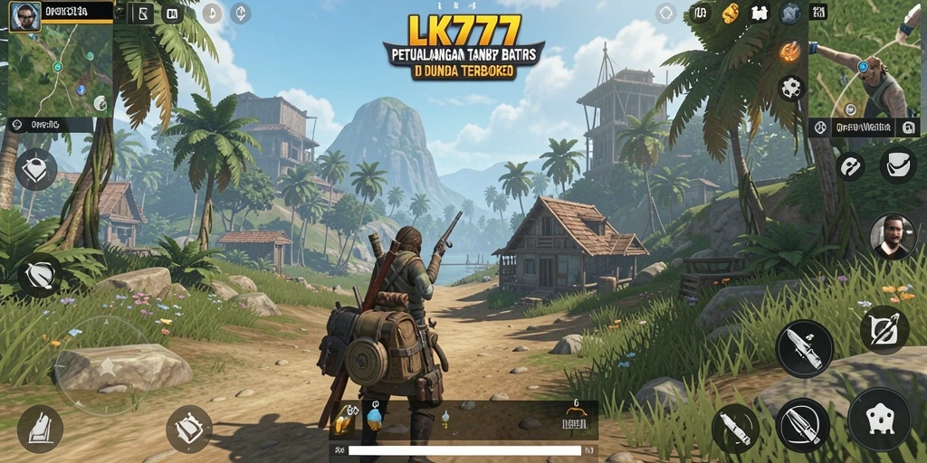 Tampilan dari antarmuka game Open World LK777 yang memukau.