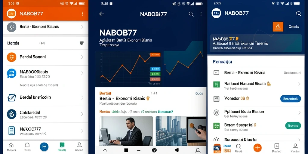 Screenshot antarmuka NABOB77 menampilkan berita ekonomi terkini.