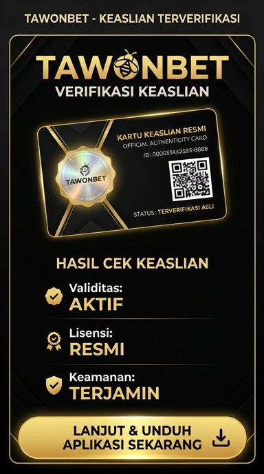 Tampilan kanal resmi tawonbet